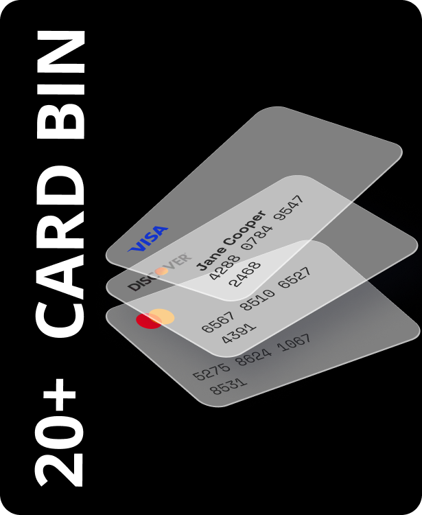Here all images for our virtual card features